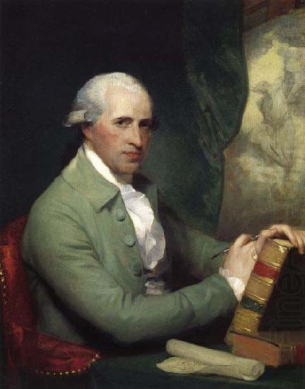 Benjamin West As painted by Gilbert Stuart, china oil painting image